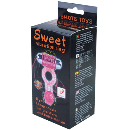 Эрекционное кольцо с двойной вибрацией Sweet