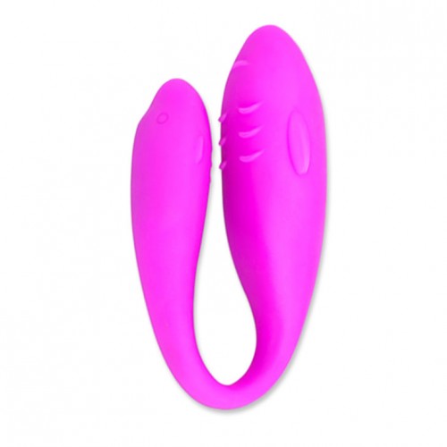 Вибратор для двоих Pleasure Double Dolphin перезаряжаемый (We-vibe 2)