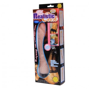 Водонепроницаемый вибратор с пупырышками Realistic (иной угол)