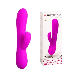 Вибратор с клиторальным стимулятором Pretty Love Barrette