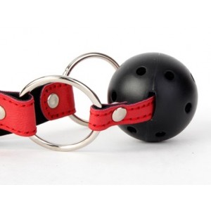 Кляп-шар красный (иной угол)