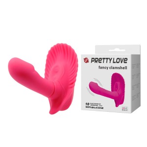 Клиторально-вагинальный вибростимулятор Pretty Love Fancy Clamshell Клиторально-вагинальный вибростимулятор Pretty Love Fancy Clamshell