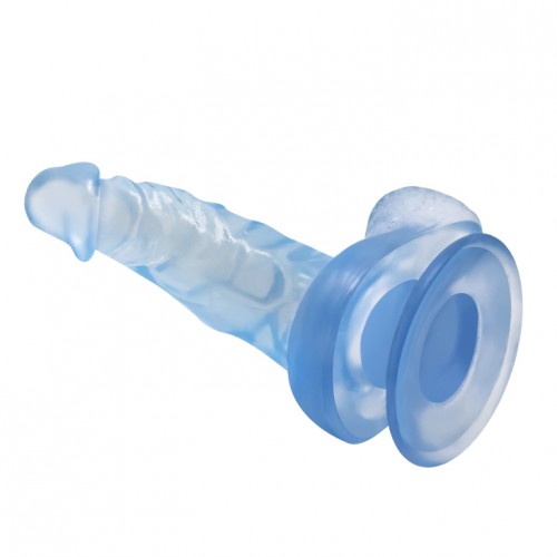 Фаллоимитатор на присоске с мошонкой