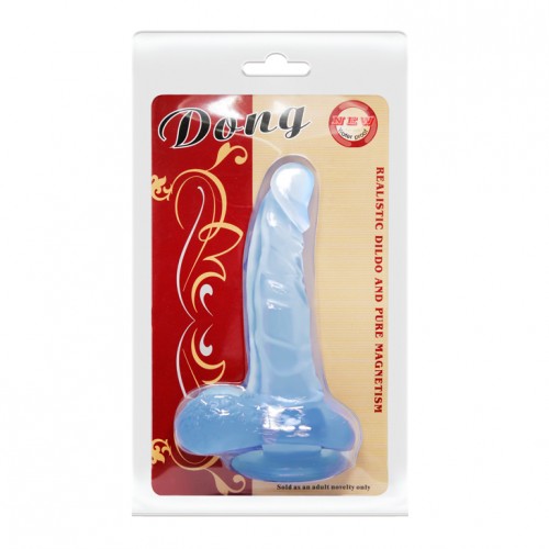 Фаллоимитатор на присоске с мошонкой