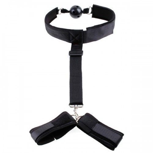 Бондажный набор кляп и наручники