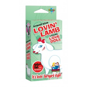 Мини-кукла овечка Travel Size Lovin Lamb Blow Up Doll (иной угол)