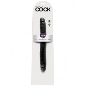 Двухсторонний фаллоимитатор King Cock 12 in Dildo Black