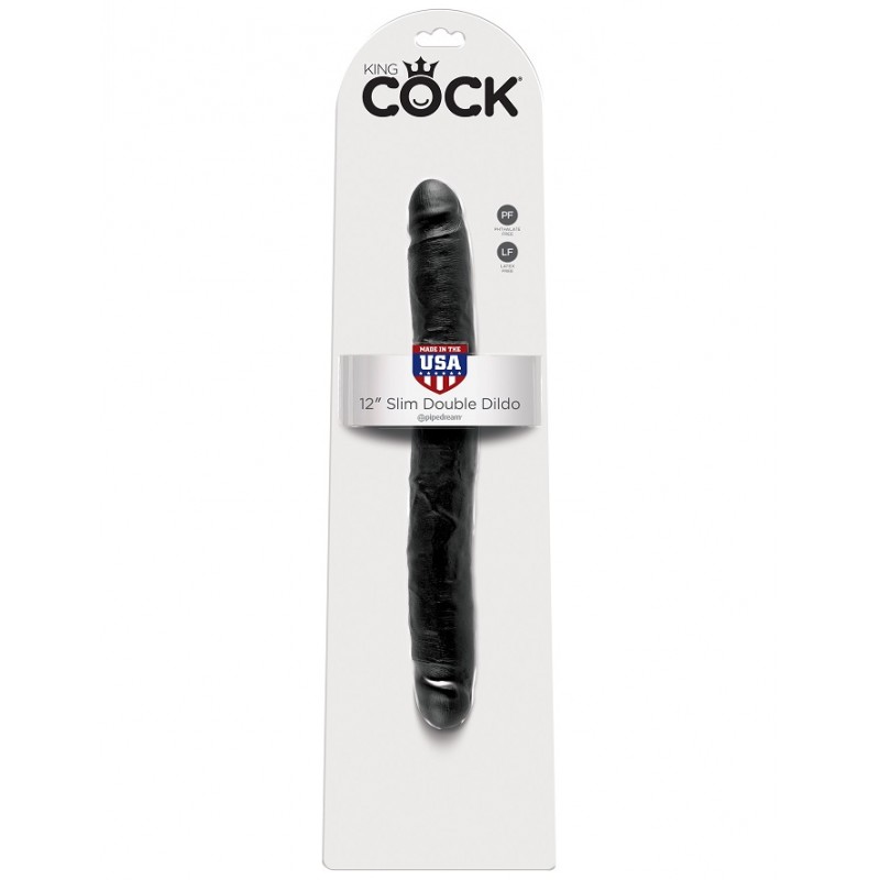 Двухсторонний фаллоимитатор King Cock 12 in Dildo Black