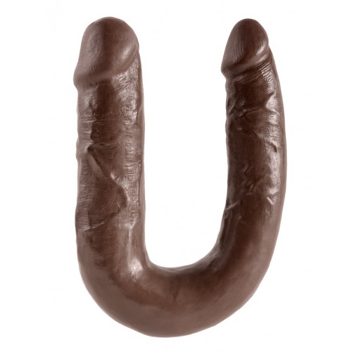Двойной фаллоимитатор King Cock - Medium Double Toruble коричневый