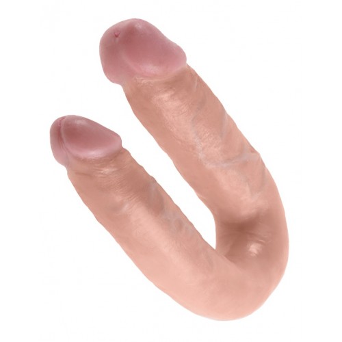 Двойной фаллоимитатор King Cock U-Shaped Medium Double Trouble Flesh