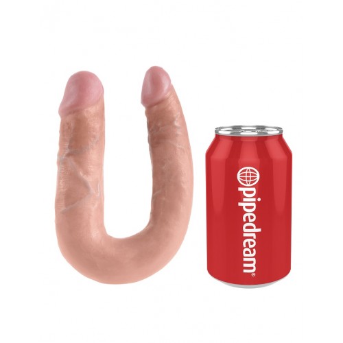 Двойной фаллоимитатор King Cock U-Shaped Medium Double Trouble Flesh