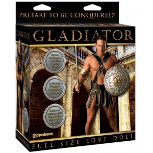 Кукла-мужчина с вибрирующим фаллосом и язычком Gladiator