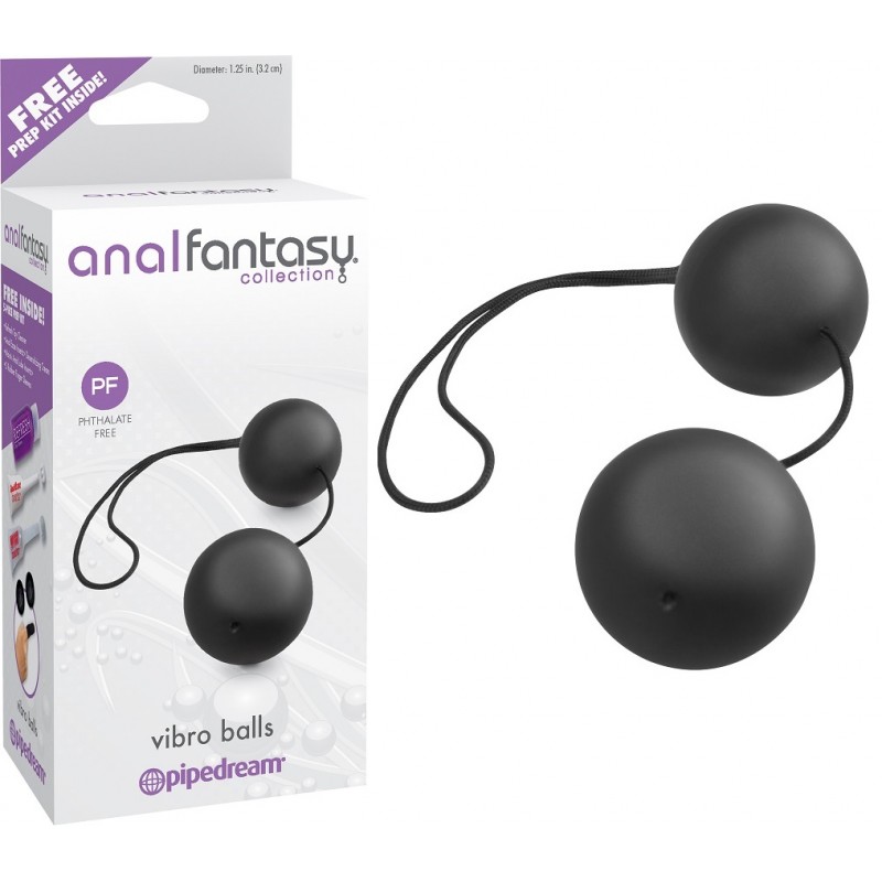 Анальные шарики AFC Vibro Balls Black