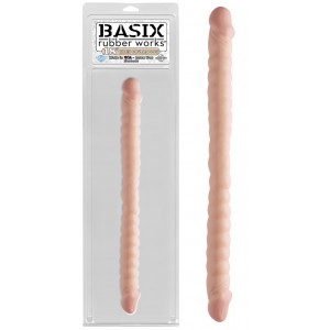 Двухсторонний фаллоимитатор Basix Rubber Works 18 in