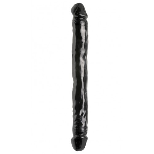 Двухсторонний фаллоимитатор Basix Rubber Works 12 in Double Dong Black