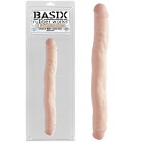 Двухсторонний фаллоимитатор Basix Rubber Works 12 in Double Dong Flesh