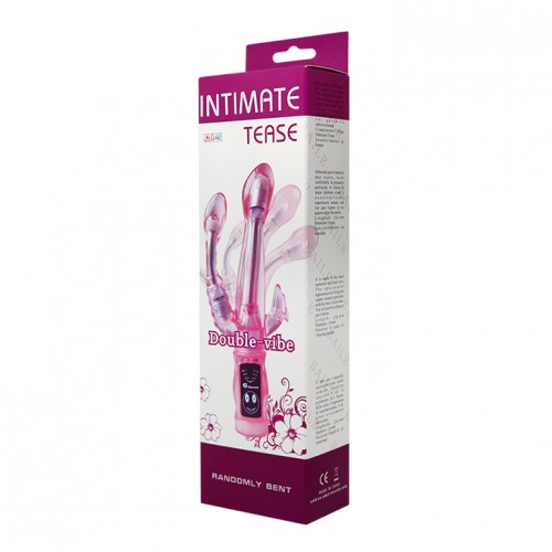 Вибратор гнущийся с тройной стимуляцией Intimate Tease
