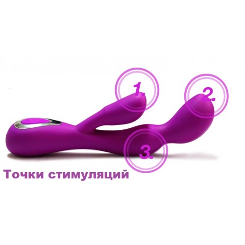 Перезаряжаемый вибромассажер с клиторальной стимуляцией Impluse Love