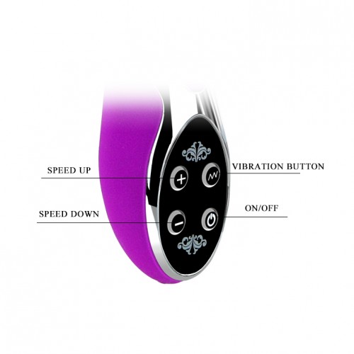 Многоскоростной вибромассажер с клиторальным стимулятором