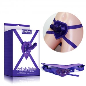 Страпон Fetish Rider G-Spot Strap On фиолетовый