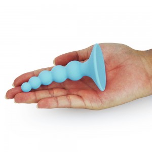 Голубая анальная втулка Lure Me small (иной угол)