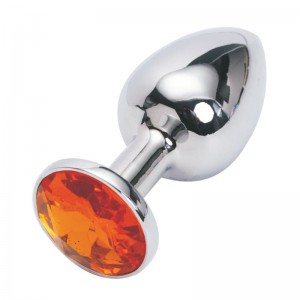 Анальная пробка Anal Plug Silver Orange S