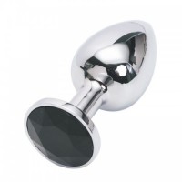 Анальная пробка  Anal Plug Silver Black S