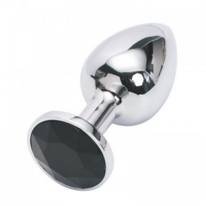 Анальная пробка  Anal Plug Silver Black S