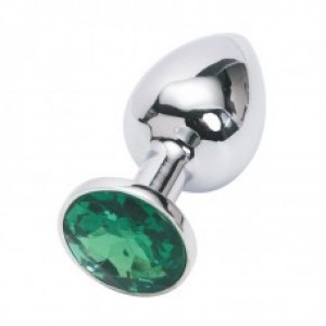 Анальная пробка Anal Plug Silver Green S