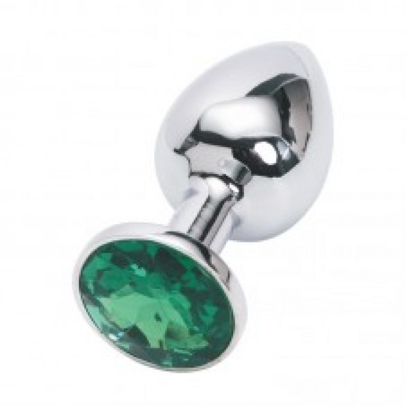 Анальная пробка Anal Plug Silver Green S