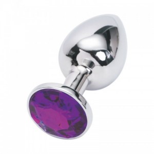 Анальная пробка Anal Plug Silver Violet S