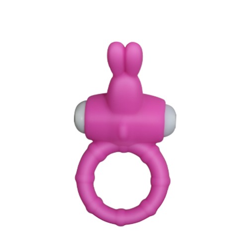 Розовое виброкольцо Power Thrill Clit Cockring