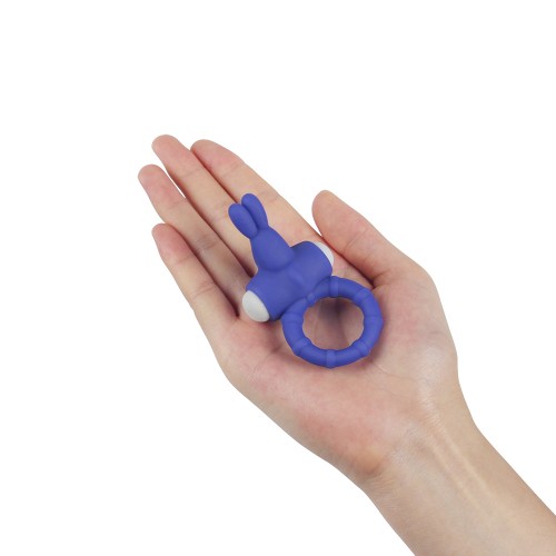 Синее виброкольцо Power Thrill Clit Cockring