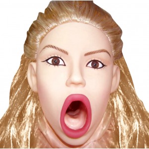 Кукла для секса с открытым ртом и вибрацией 3D Face Love Doll