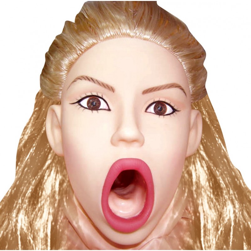 Кукла для секса с открытым ртом и вибрацией 3D Face Love Doll