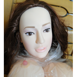 Кукла шатенка для секса с вибрацией 3D Face Love Doll