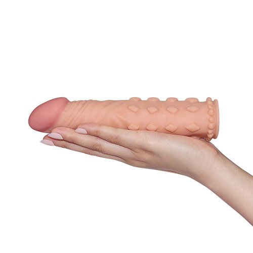 Насадка на пенис удлиняющая Super-Realistic Penis Extension Sleeve +5 см