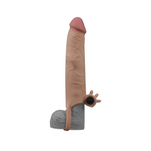 Насадка с вибрацией удлиняющая Super-Realistic Penis Extension Sleeve плюс 7 5 см