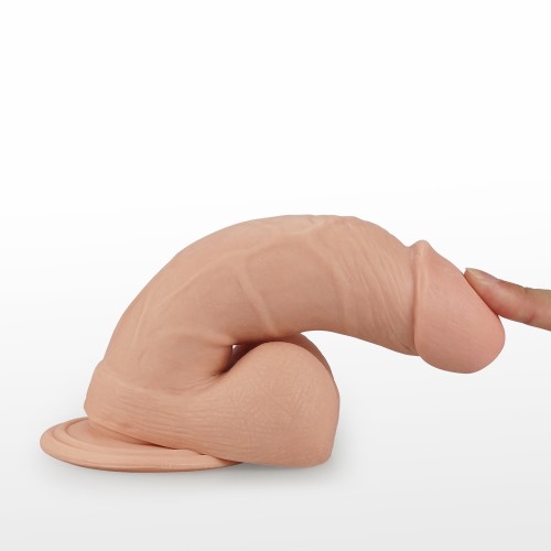 Реалистичный фаллоимитатор на присоске телесный 15,5 см