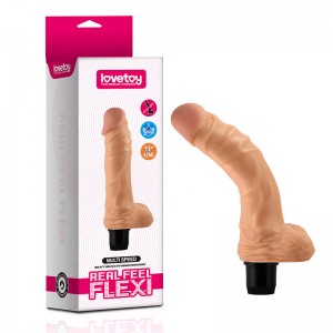 Вибратор с мошонкой Real feel flexi 23 см