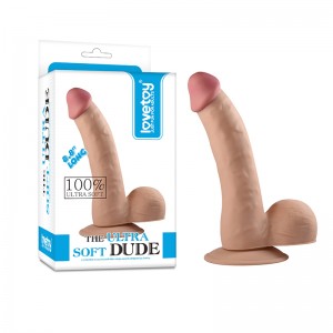 Реалистичный фаллоимитатор на присоске The Ultra Soft Dude 22 см