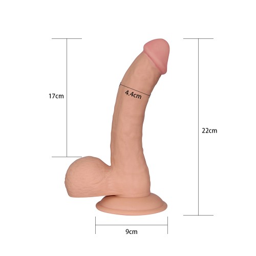 Реалистичный фаллоимитатор на присоске The Ultra Soft Dude 22 см