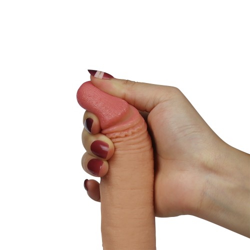 Реалистичный фаллоимитатор на присоске с мошонкой 7 Dual-Layered Silicone Cock