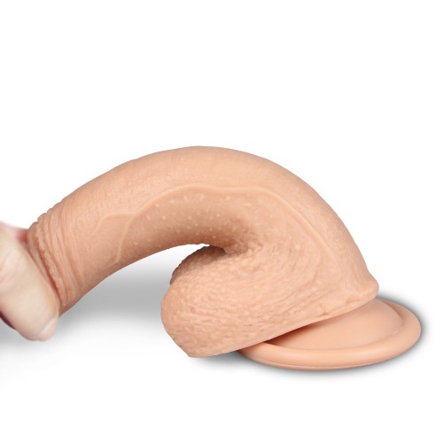 Реалистичный фаллоимитатор на присоске с мошонкой 7 Dual-Layered Silicone Cock