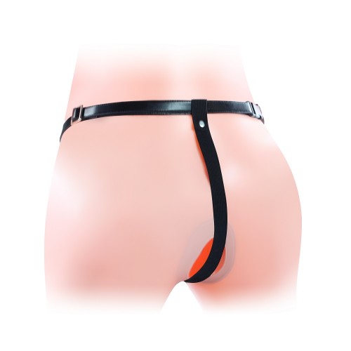 Фаллопротез для двойного проникновения Unisex Hollow Double с вибрацией