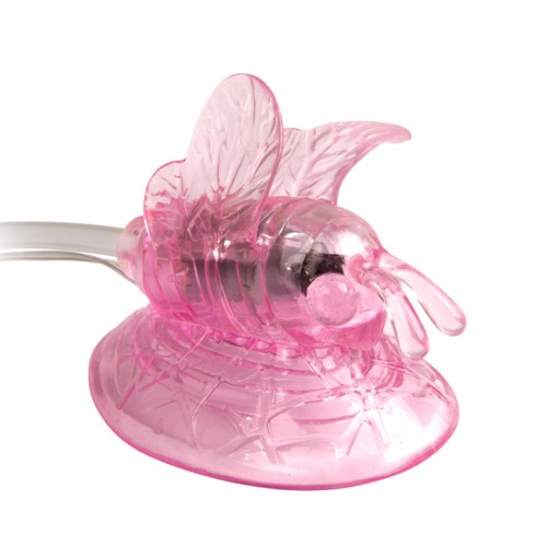 Вагинальный вибростимулятор с эффектом вакуума Butterfly Clitoral Pump