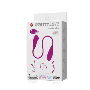 Оригинальный двойной вибростимулятор Pretty Love Snaky Vibe (иной угол)