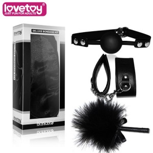 Набор для ролевых игр Deluxe Bondage Kit (наручники тиклер кляп-шар)