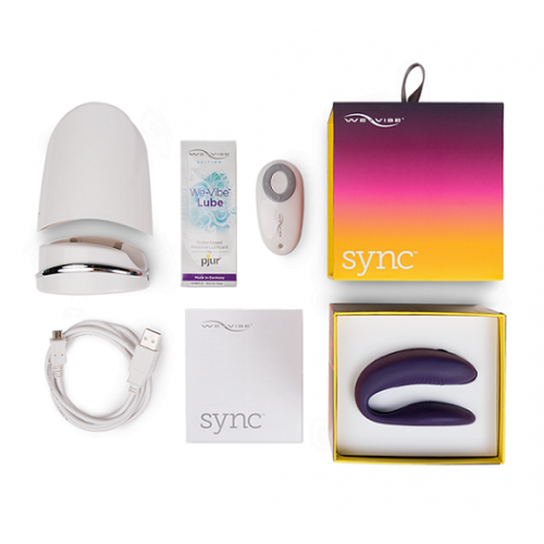 We-Vibe Sync Фиолетовый вибромассажер для пар с дистанционным пультом