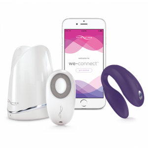 We-Vibe Sync Фиолетовый вибромассажер для пар с дистанционным пультом